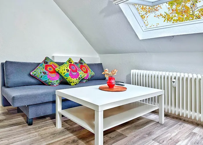 公寓 2-sz-dachgeschoss-apt - 4 Getrennte Schlafplaetze - Naehe Hbf & Messe Dus 克雷费尔德