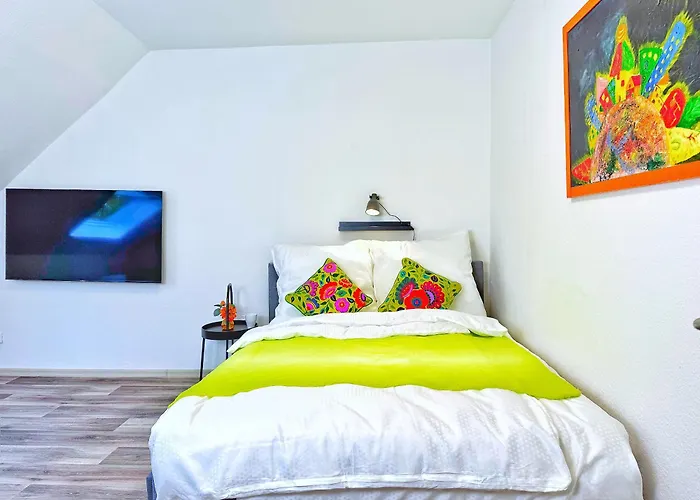 公寓 2-sz-dachgeschoss-apt - 4 Getrennte Schlafplaetze - Naehe Hbf & Messe Dus 克雷费尔德